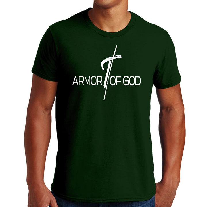 Mens Graphic T-shirt Armor of God Cross - Mens | T-Shirts