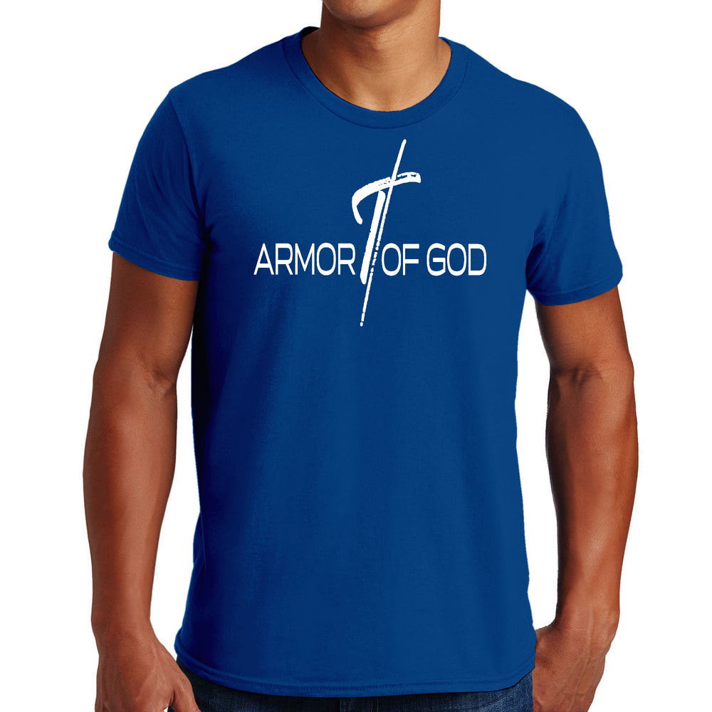 Mens Graphic T-shirt Armor of God Cross - Mens | T-Shirts