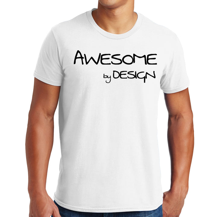 Mens Graphic T-shirt Awesome by Design Black Print - Mens | T-Shirts