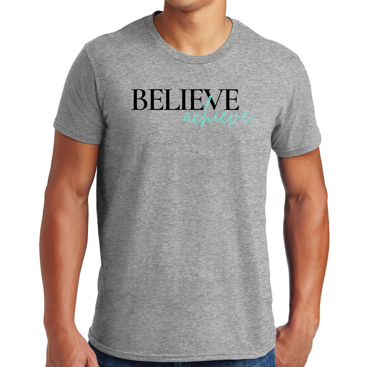 Mens Graphic T-shirt Believe and Achieve - Mens | T-Shirts