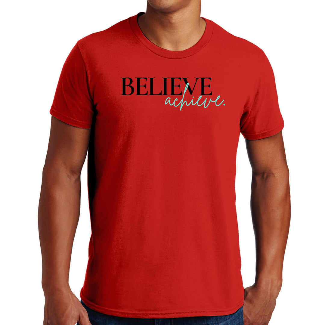 Mens Graphic T-shirt Believe and Achieve - Mens | T-Shirts