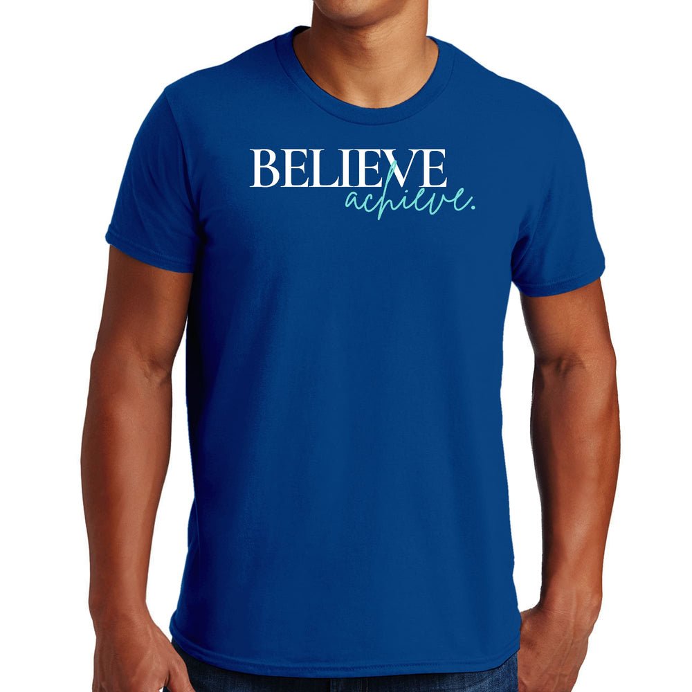 Mens Graphic T-shirt Believe and Achieve - Mens | T-Shirts