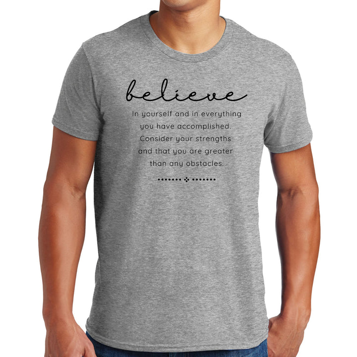 Mens Graphic T-shirt Believe in Yourself - Mens | T-Shirts