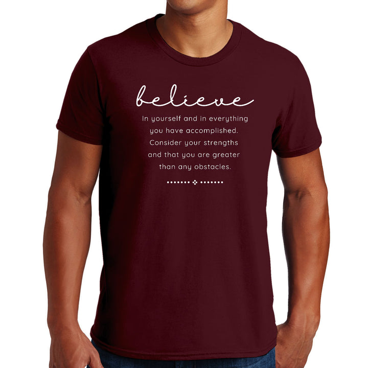 Mens Graphic T-shirt Believe in Yourself - Mens | T-Shirts