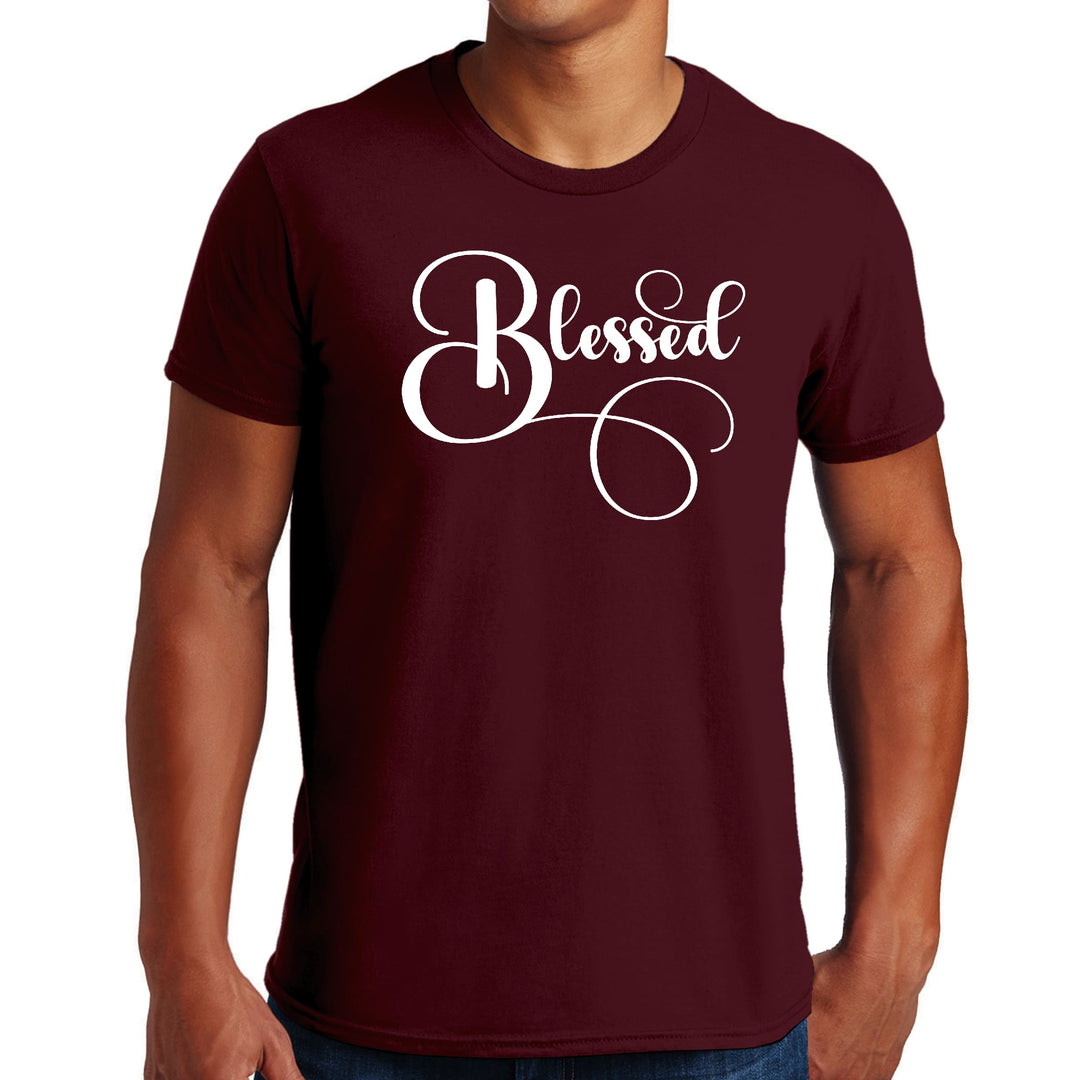 Mens Graphic T-shirt Blessed Graphic Illustration - Mens | T-Shirts