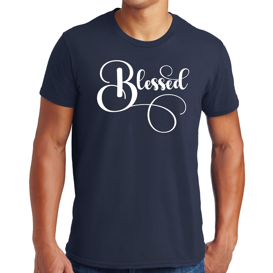 Mens Graphic T-shirt Blessed Graphic Illustration - Mens | T-Shirts