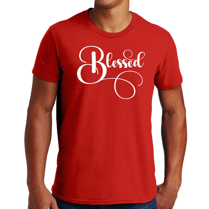 Mens Graphic T-shirt Blessed Graphic Illustration - Mens | T-Shirts