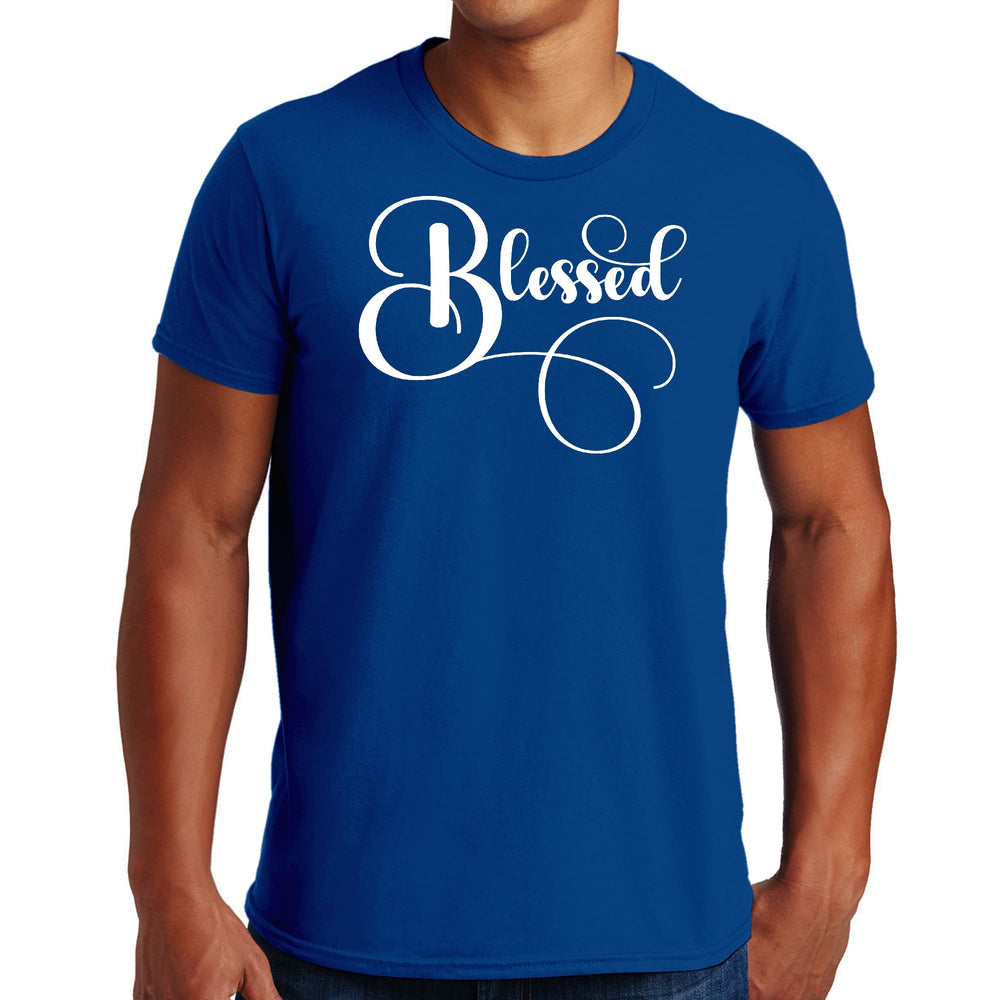 Mens Graphic T-shirt Blessed Graphic Illustration - Mens | T-Shirts