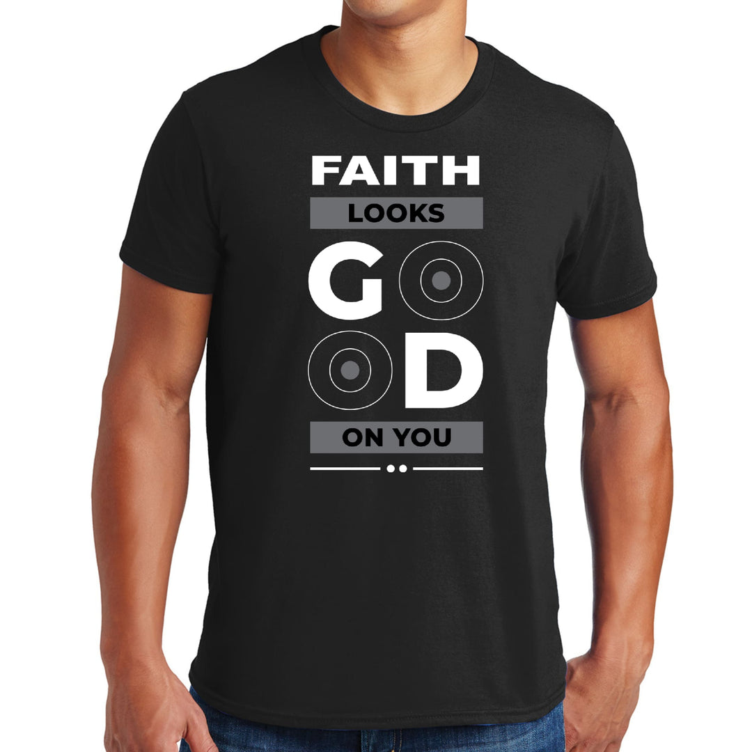 Mens Graphic T-shirt Faith Looks Good - Mens | T-Shirts