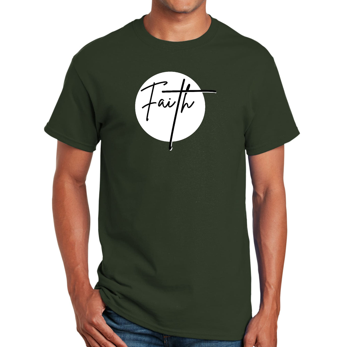 Mens Graphic T-shirt Faith Print - Mens | T-Shirts