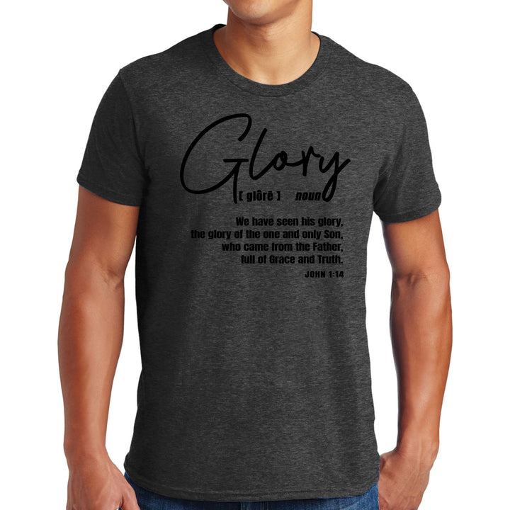 Mens Graphic T-shirt Glory - Christian Inspiration Black - Mens | T-Shirts