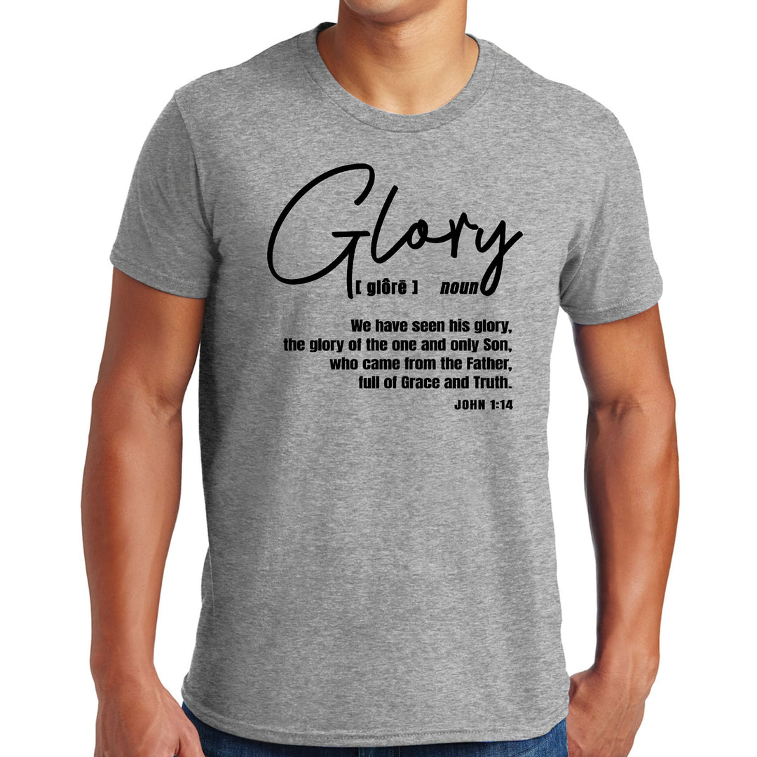 Mens Graphic T-shirt Glory - Christian Inspiration Black - Mens | T-Shirts