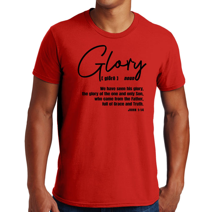 Mens Graphic T-shirt Glory - Christian Inspiration Black - Mens | T-Shirts