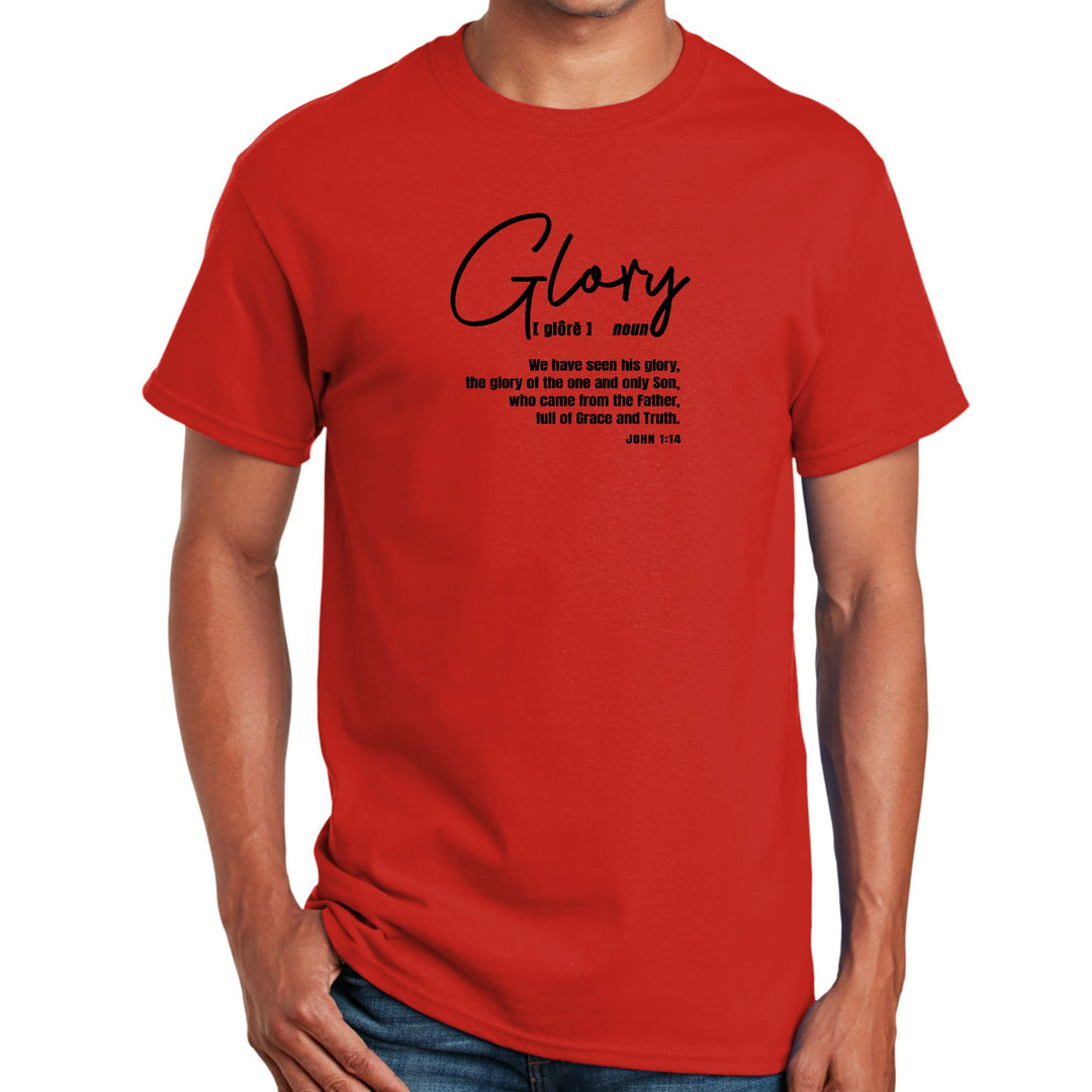 Mens Graphic T-shirt Glory - Christian Inspiration Black - Mens | T-Shirts