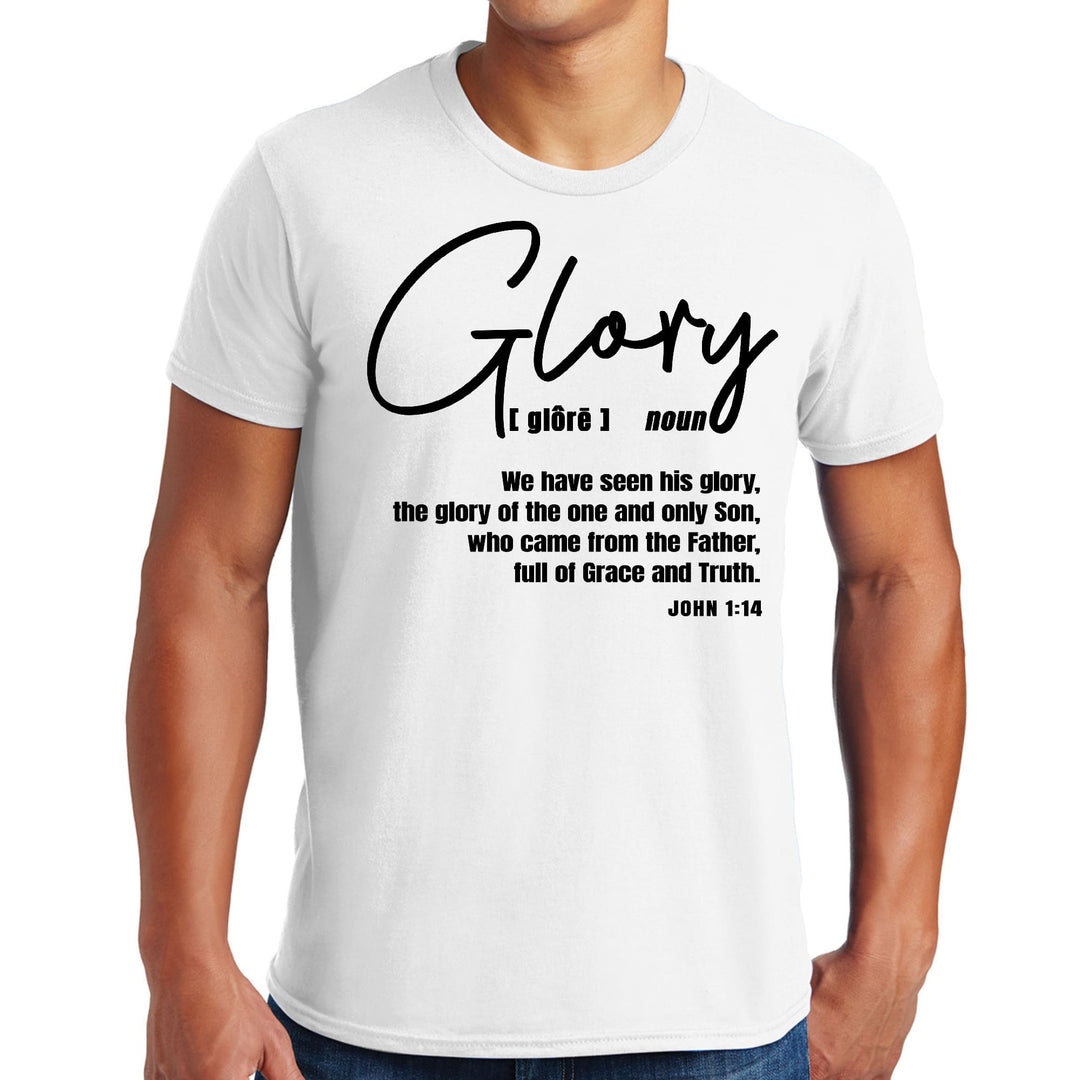 Mens Graphic T-shirt Glory - Christian Inspiration Black - Mens | T-Shirts