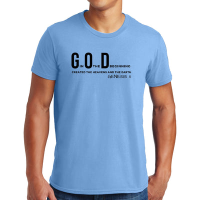 Mens Graphic T-shirt God In The Beginning Print - Mens | T-Shirts
