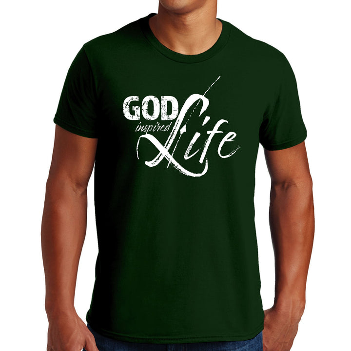 Mens Graphic T-shirt God Inspired Life - Mens | T-Shirts