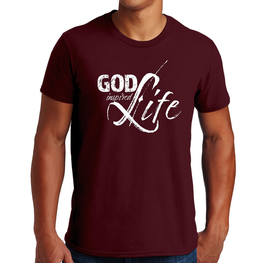 Mens Graphic T-shirt God Inspired Life - Mens | T-Shirts