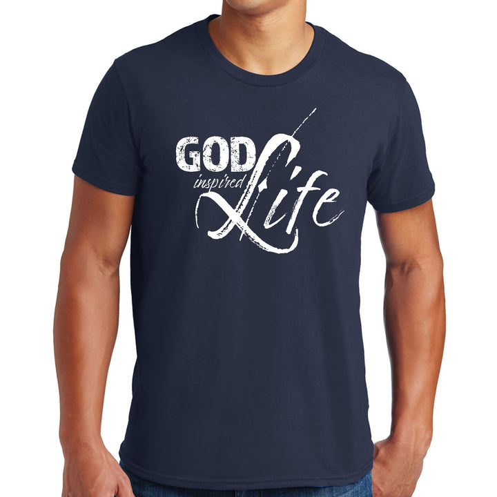 Mens Graphic T-shirt God Inspired Life - Mens | T-Shirts