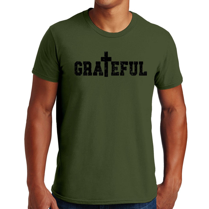 Mens Graphic T-shirt Grateful - Mens | T-Shirts | Front/Back