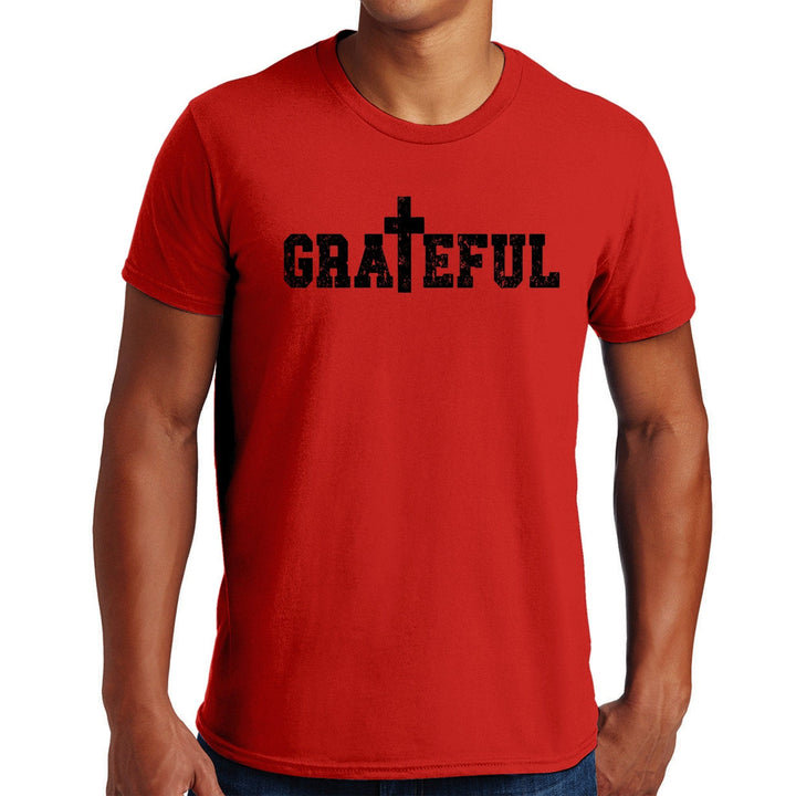 Mens Graphic T-shirt Grateful - Mens | T-Shirts | Front/Back