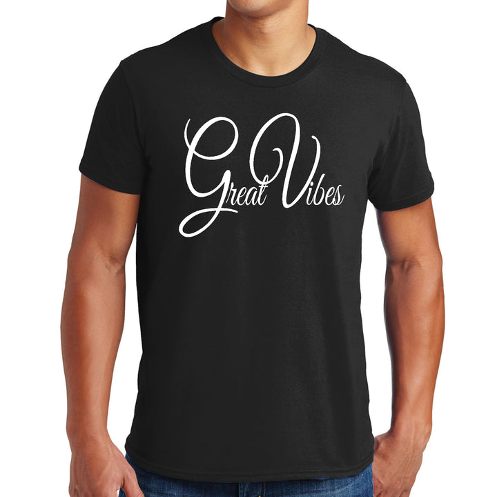 Mens Graphic T-shirt Great Vibes - Mens | T-Shirts