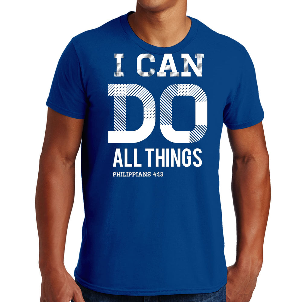 Mens Graphic T-shirt i can do All Things Philippians 4:13 - Mens | T-Shirts