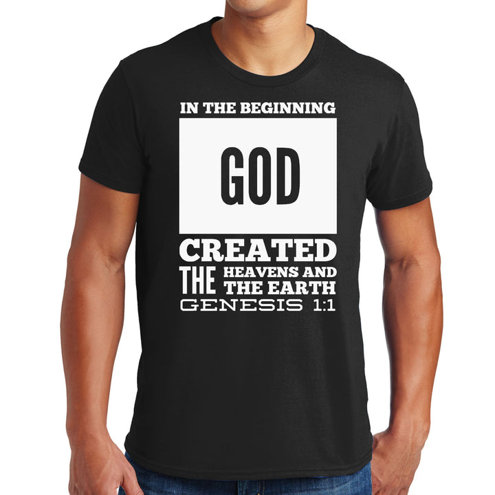 Mens Graphic T-shirt in the Beginning Print - Mens | T-Shirts