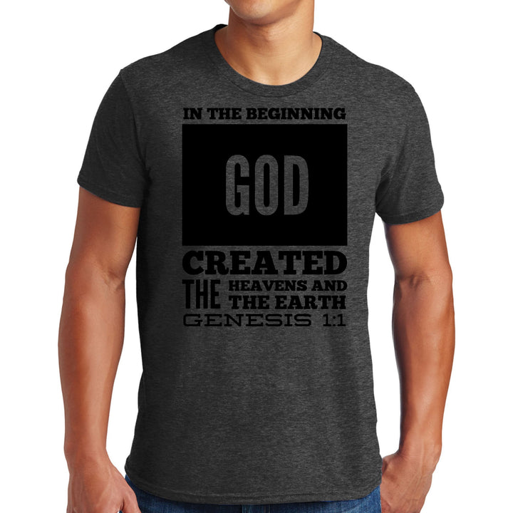 Mens Graphic T-shirt in the Beginning Print - Mens | T-Shirts