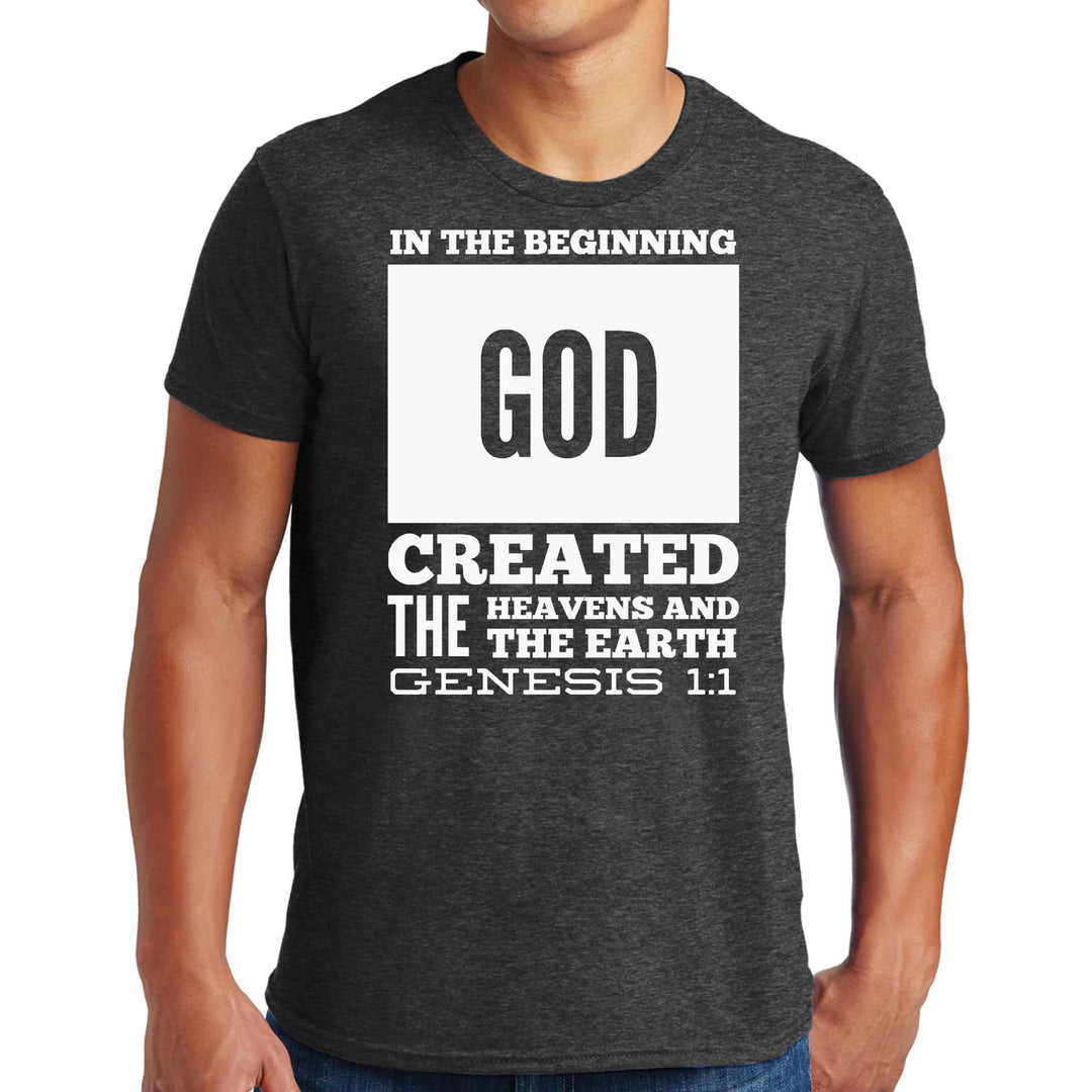 Mens Graphic T-shirt in the Beginning Print - Mens | T-Shirts