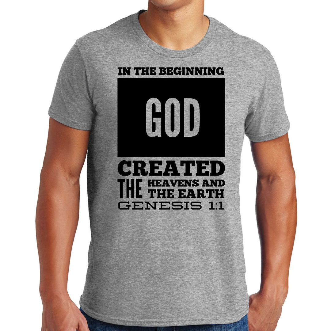 Mens Graphic T-shirt in the Beginning Print - Mens | T-Shirts