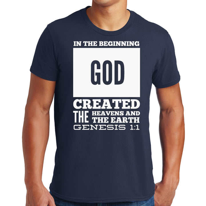 Mens Graphic T-shirt in the Beginning Print - Mens | T-Shirts