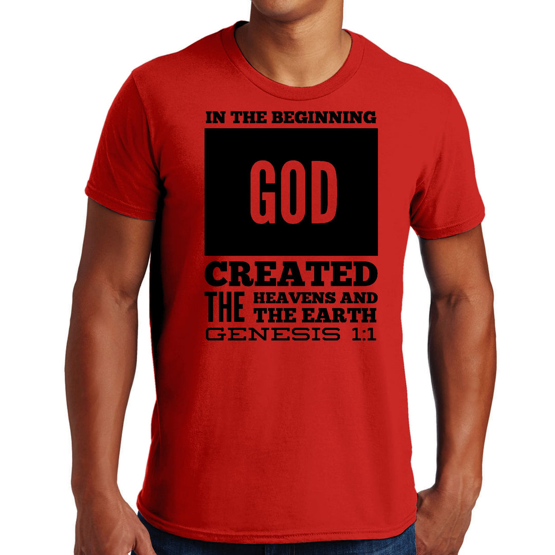 Mens Graphic T-shirt in the Beginning Print - Mens | T-Shirts