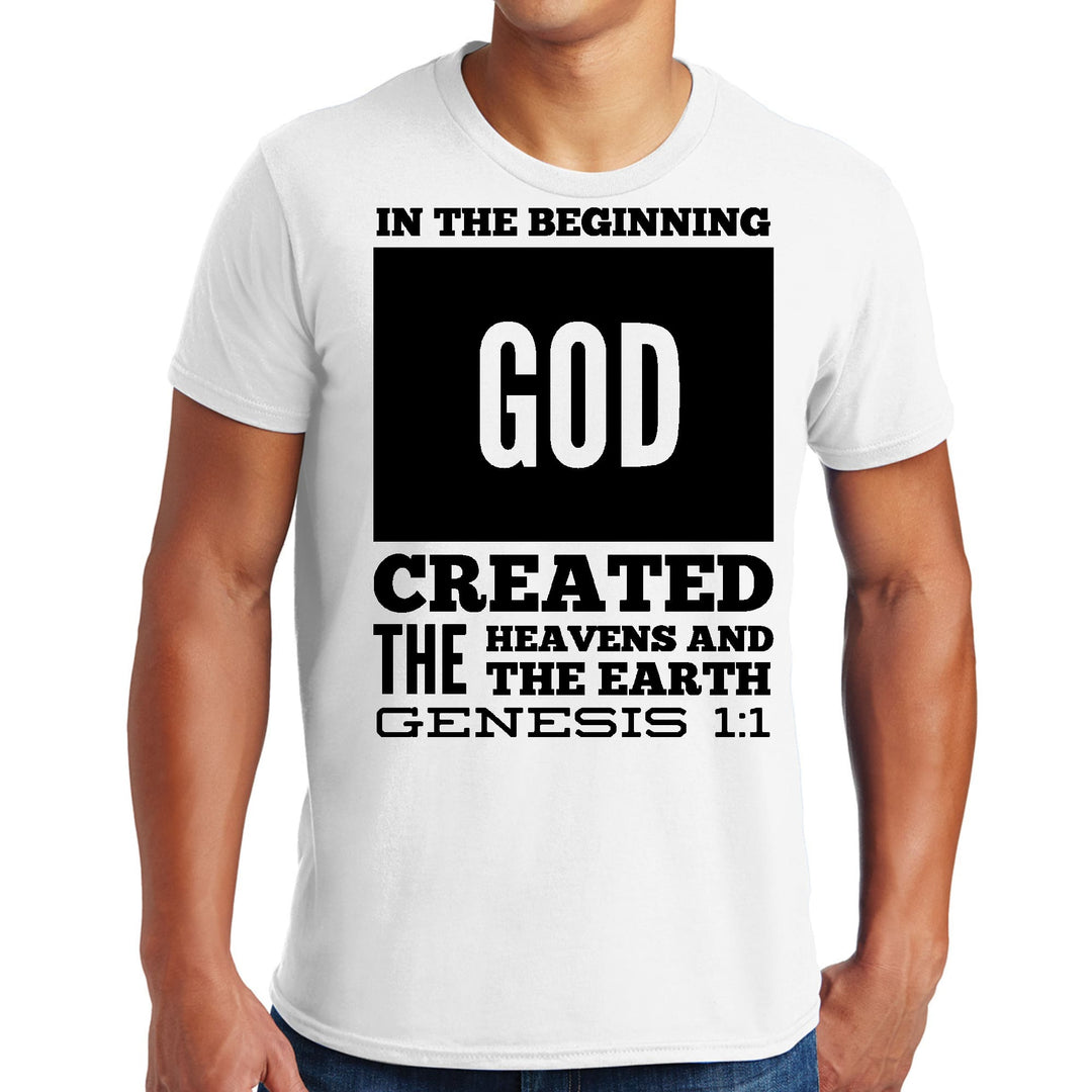 Mens Graphic T-shirt in the Beginning Print - Mens | T-Shirts