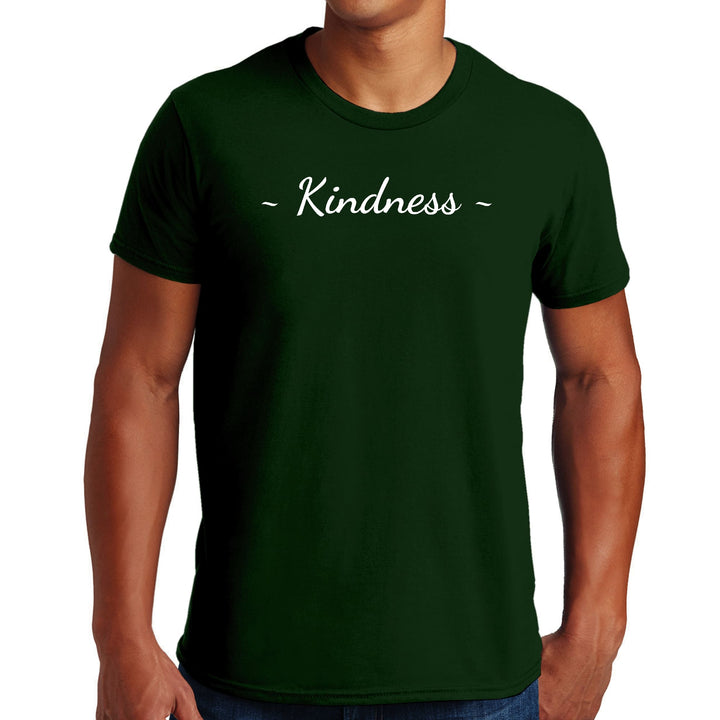 Mens Graphic T-shirt Kindness White Print - Mens | T-Shirts