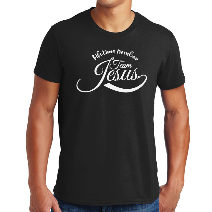 Mens Graphic T-shirt Lifetime Member Team Jesus - Mens | T-Shirts