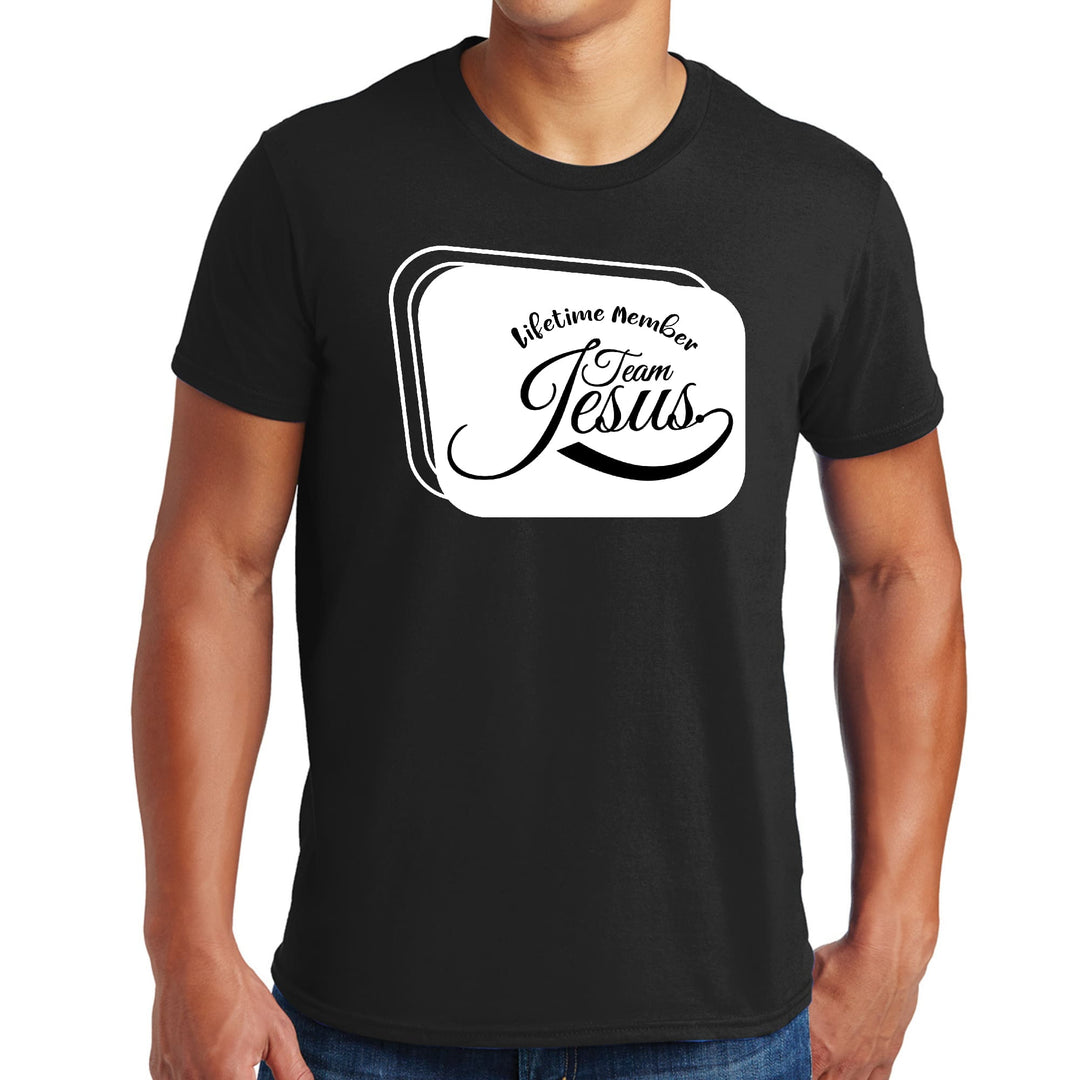 Mens Graphic T-shirt Lifetime Member Team Jesus - Mens | T-Shirts