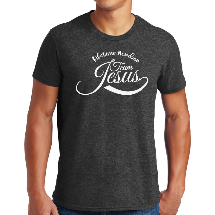 Mens Graphic T-shirt Lifetime Member Team Jesus - Mens | T-Shirts