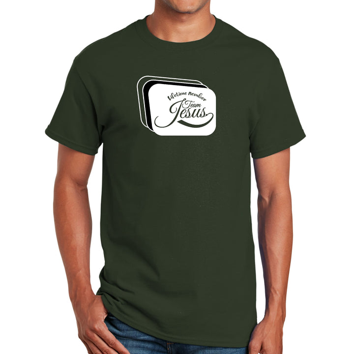Mens Graphic T-shirt Lifetime Member Team Jesus - Mens | T-Shirts