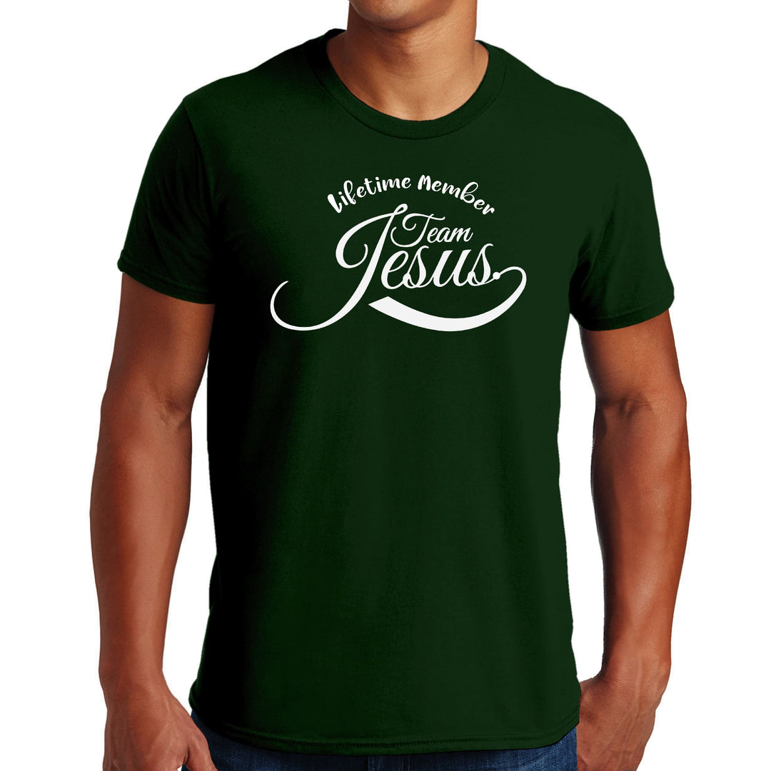 Mens Graphic T-shirt Lifetime Member Team Jesus - Mens | T-Shirts