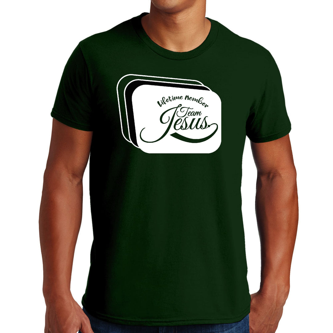 Mens Graphic T-shirt Lifetime Member Team Jesus - Mens | T-Shirts