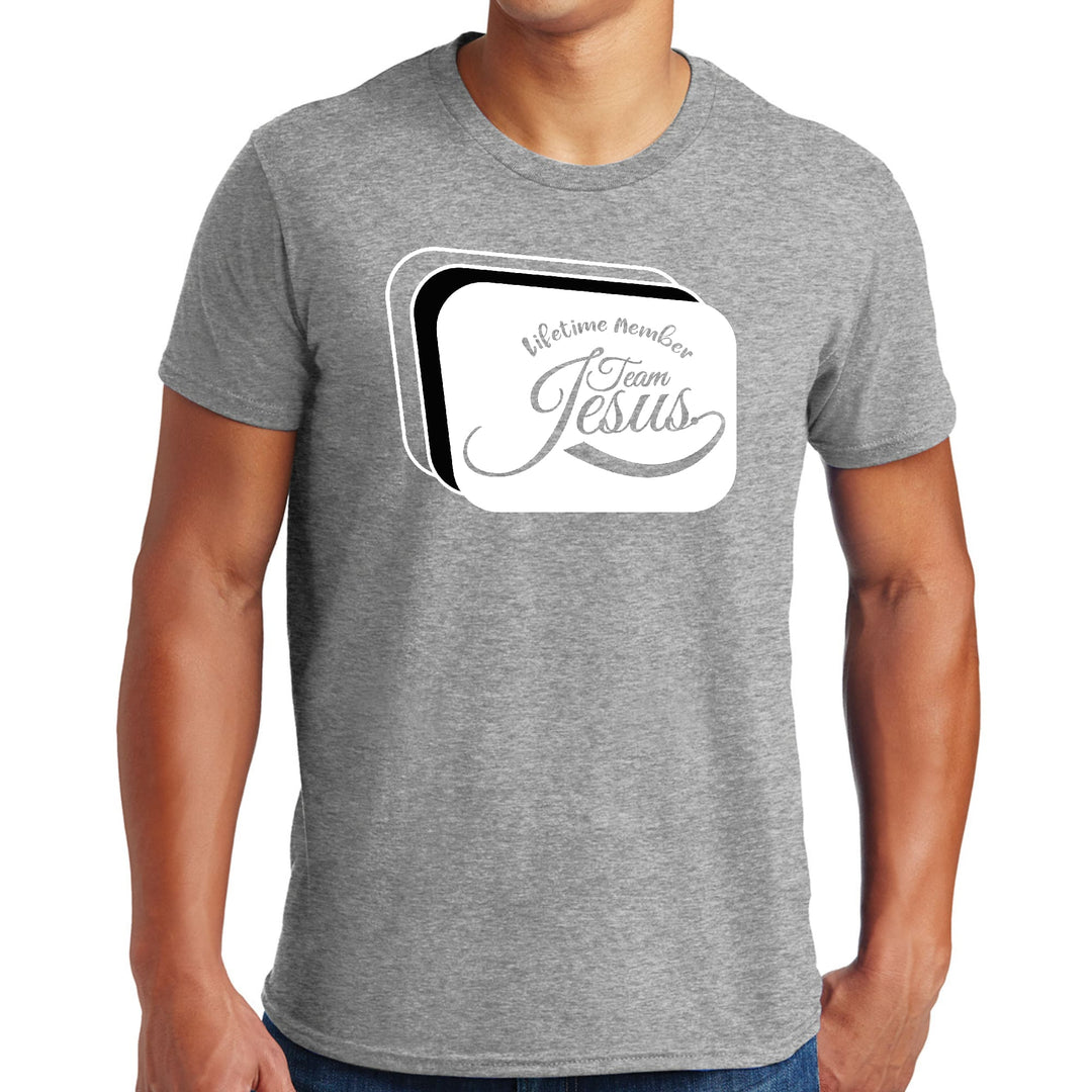 Mens Graphic T-shirt Lifetime Member Team Jesus - Mens | T-Shirts