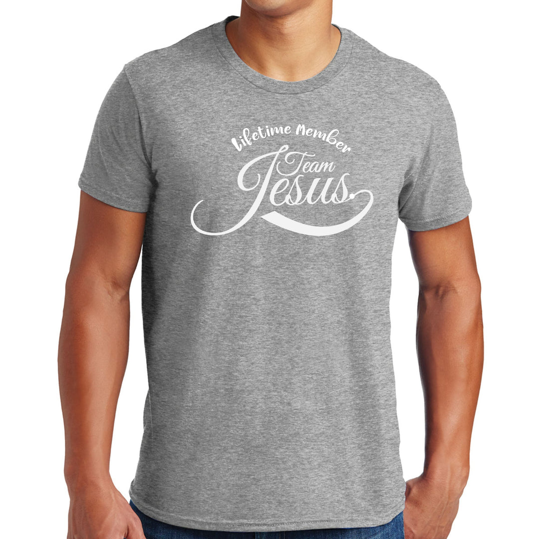 Mens Graphic T-shirt Lifetime Member Team Jesus - Mens | T-Shirts