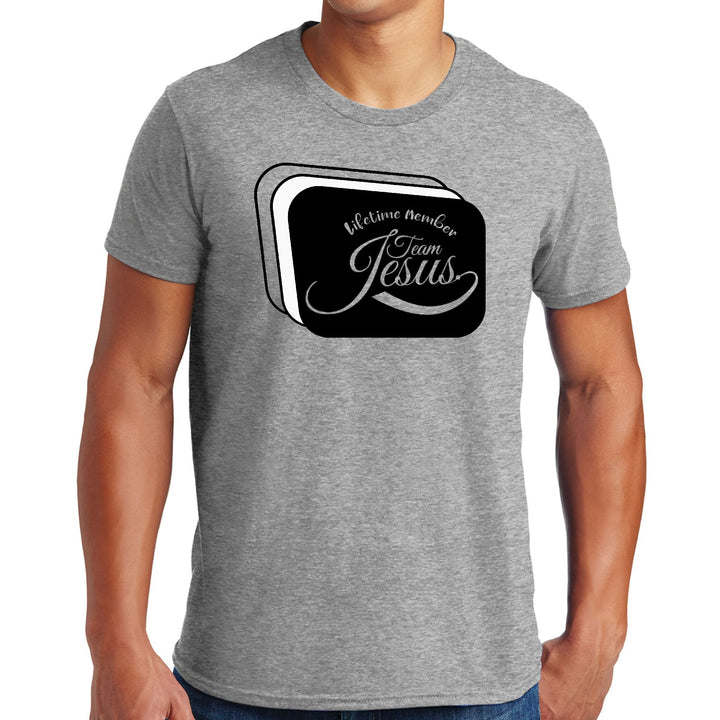 Mens Graphic T-shirt Lifetime Member Team Jesus - Mens | T-Shirts