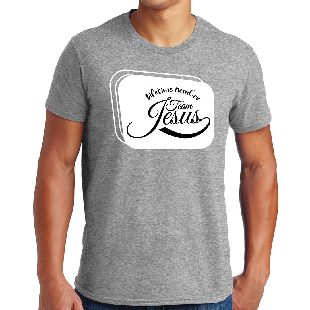 Mens Graphic T-shirt Lifetime Member Team Jesus - Mens | T-Shirts