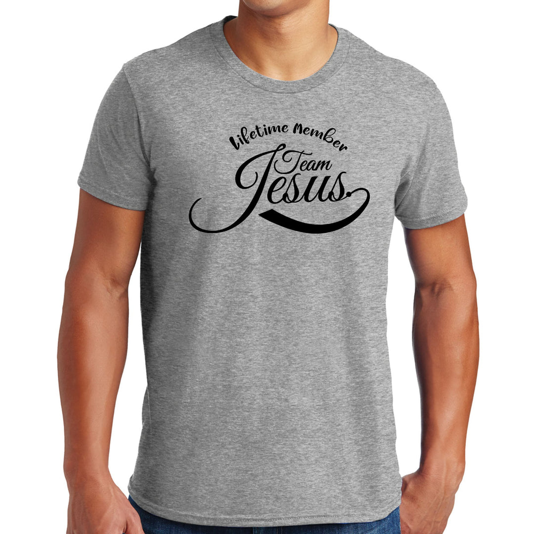 Mens Graphic T-shirt Lifetime Member Team Jesus - Mens | T-Shirts