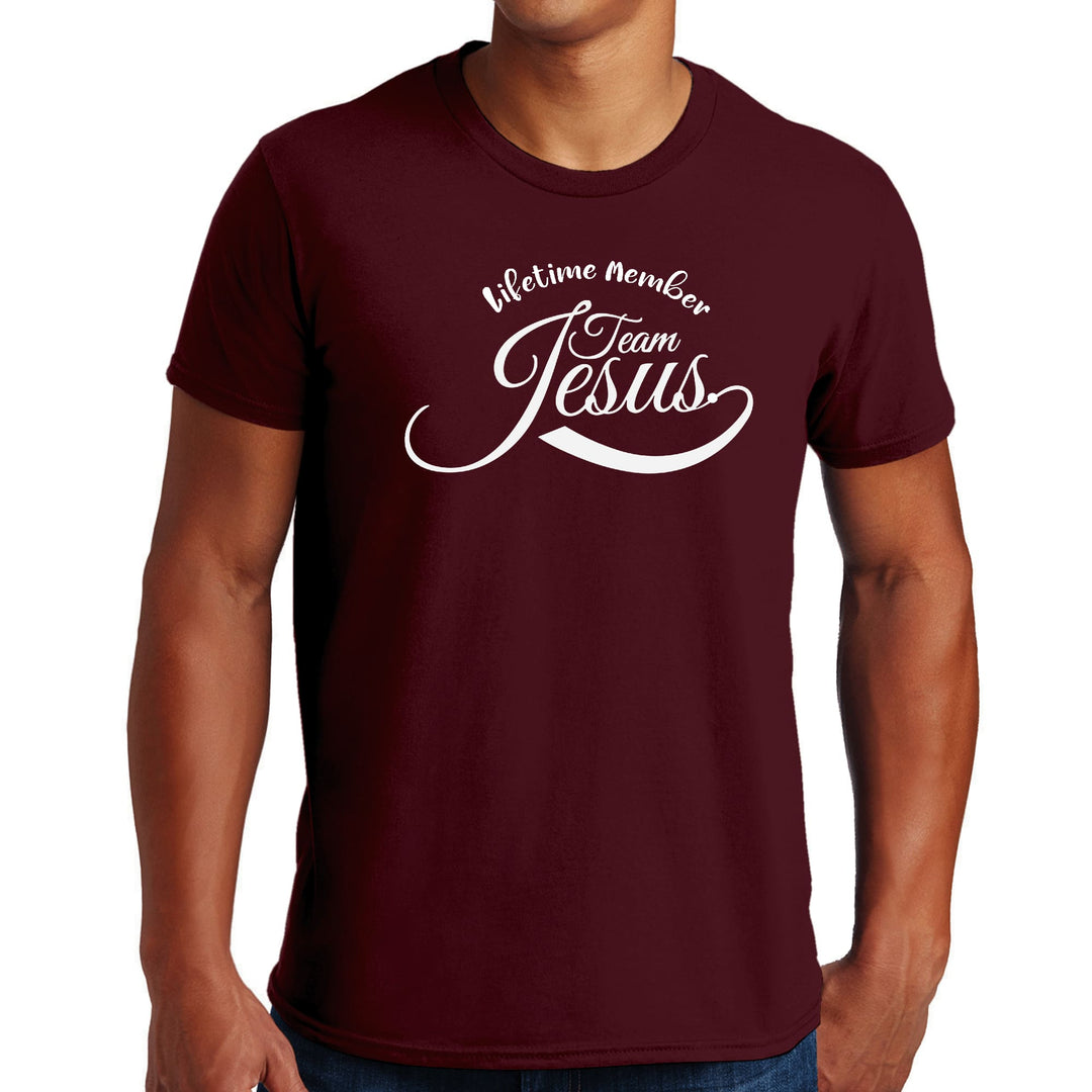 Mens Graphic T-shirt Lifetime Member Team Jesus - Mens | T-Shirts