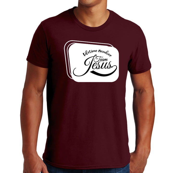 Mens Graphic T-shirt Lifetime Member Team Jesus - Mens | T-Shirts