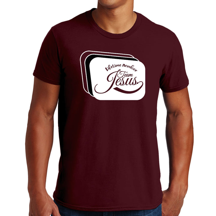 Mens Graphic T-shirt Lifetime Member Team Jesus - Mens | T-Shirts