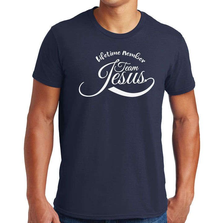 Mens Graphic T-shirt Lifetime Member Team Jesus - Mens | T-Shirts